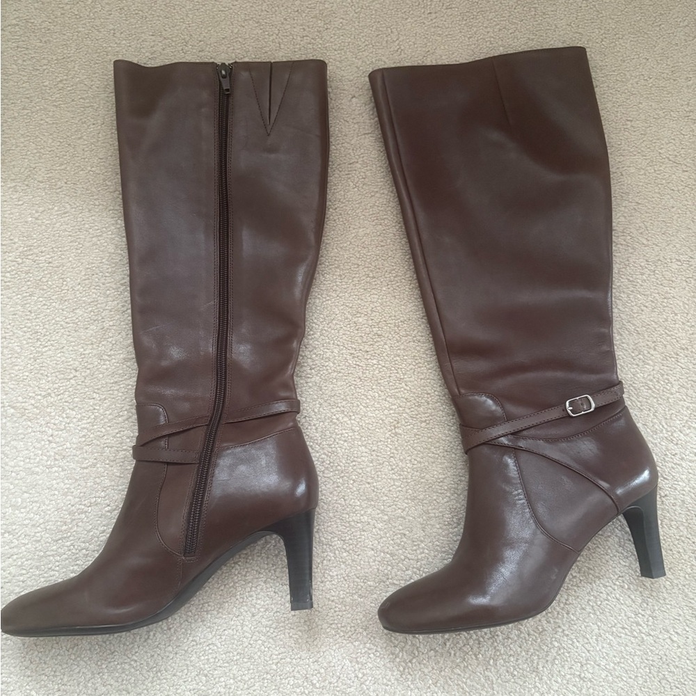 Lauren Ralph Lauren Elberta Leather Knee-high Boots